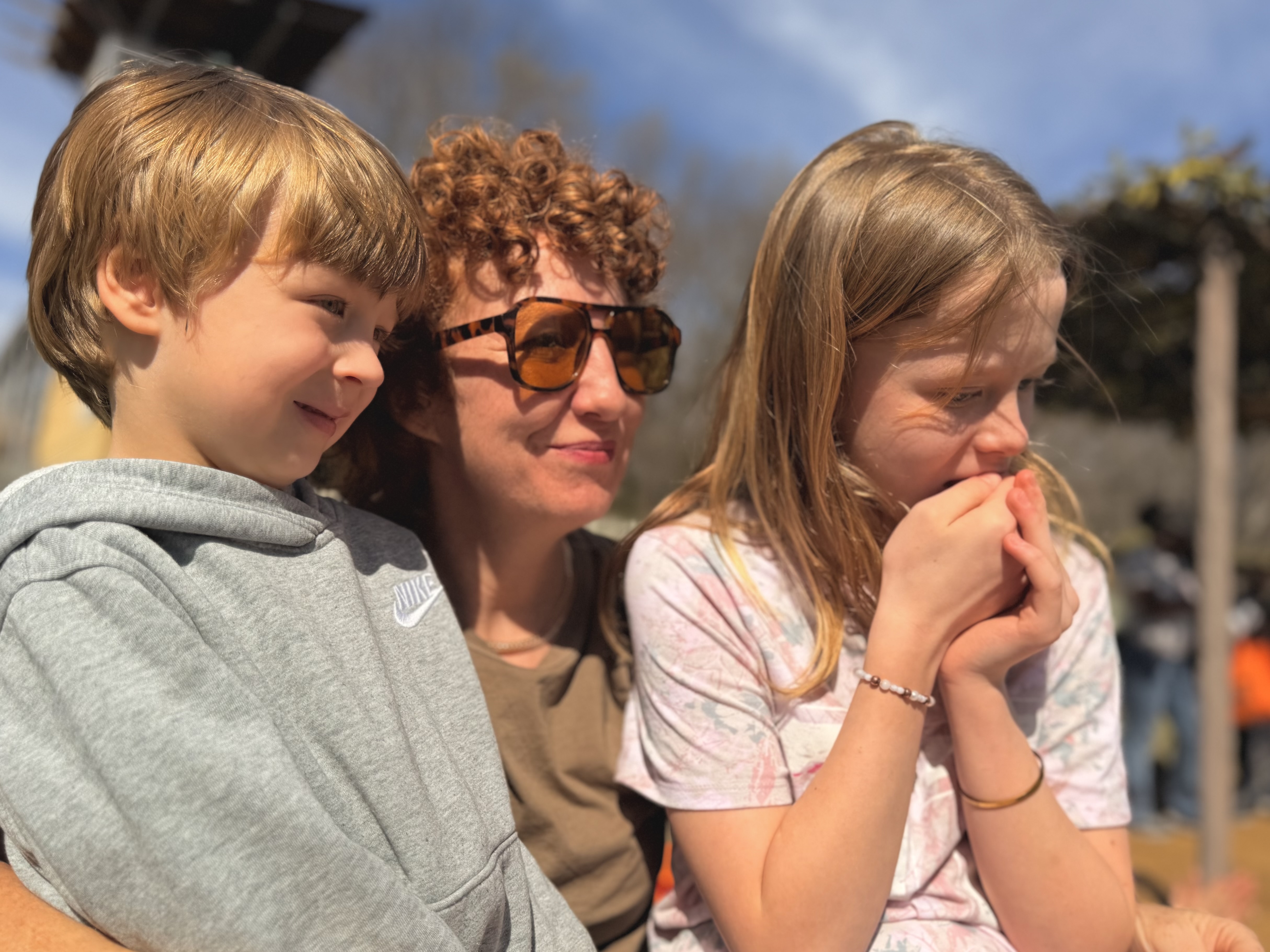 Laura, Gus, and Ruby at the Chickasaw Cultural Center