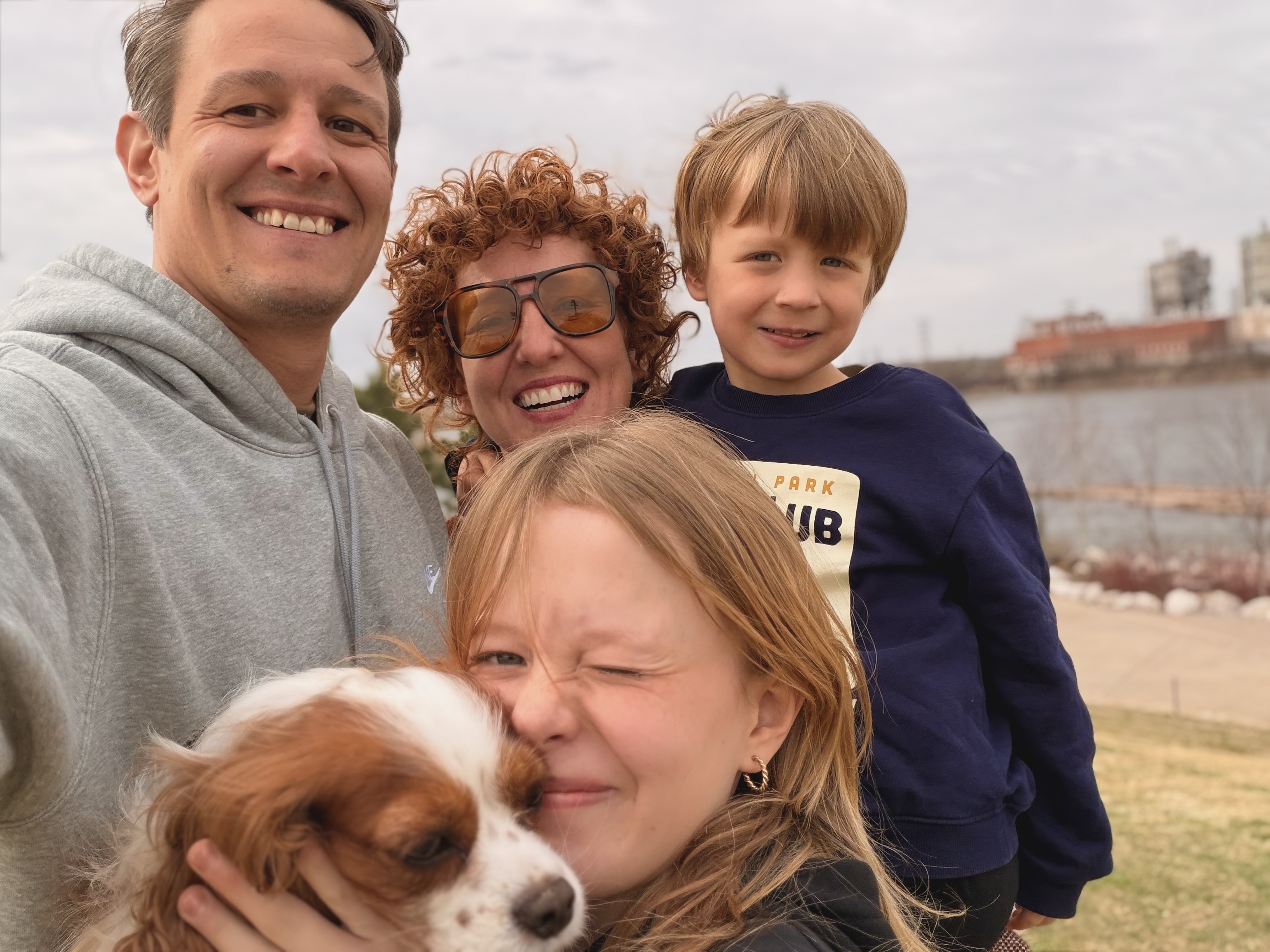 Johnson family at the Gathering Place